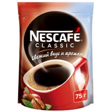 Кофе NESCAFE classic растворимый гранулированный 75г.